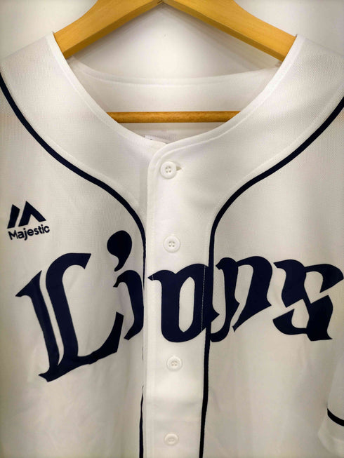 マジェスティック MAJESTIC SEIBU JAPAN BASEBALL TEAM ベースボールシャツ メンズ JPN:L