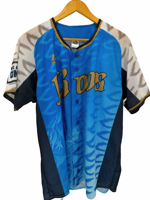 マジェスティック MAJESTIC SEIBU JAPAN BASEBALL TEAM ベースボールシャツ メンズ JPN:L