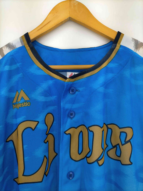 マジェスティック MAJESTIC SEIBU JAPAN BASEBALL TEAM ベースボールシャツ メンズ JPN:L