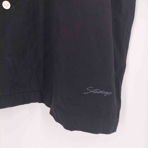 サタデーズニューヨークシティ Saturdays New York City Solid Rayon Open Collar S/S Shirt メンズ import:L