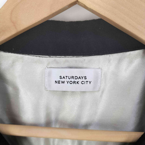 サタデーズニューヨークシティ Saturdays New York City Solid Rayon Open Collar S/S Shirt メンズ import:L