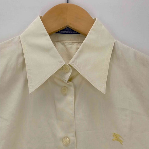 バーバリーブルーレーベル BURBERRY BLUE LABEL L/S ロゴ刺繍シャツ レディース JPN:40