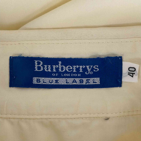 バーバリーブルーレーベル BURBERRY BLUE LABEL L/S ロゴ刺繍シャツ レディース JPN:40