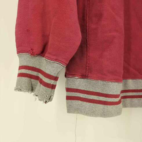 チャンピオン Champion 90S USA製 REVERSE WEAVE 刺繍タグ リブライン スプリクトロゴ 刺繍 クルーネック スウェット メンズ