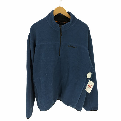 ティンバーランド Timberland ロゴ 刺繍 ハーフジップ フリースジャケット メンズ 2XL