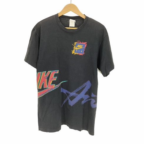 ナイキ NIKE 90S USA製 銀タグ スウッシュ プリント S/S Tシャツ シングルステッチ メンズ import:XL