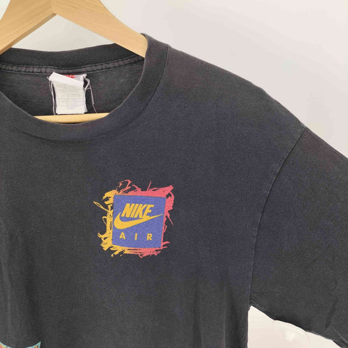 ナイキ NIKE 90S USA製 銀タグ スウッシュ プリント S/S Tシャツ シングルステッチ メンズ import:XL