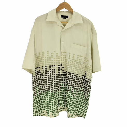 フーエバー WHOEVER グラデーション ドット オープンカラー シャツ メンズ JPN:XL