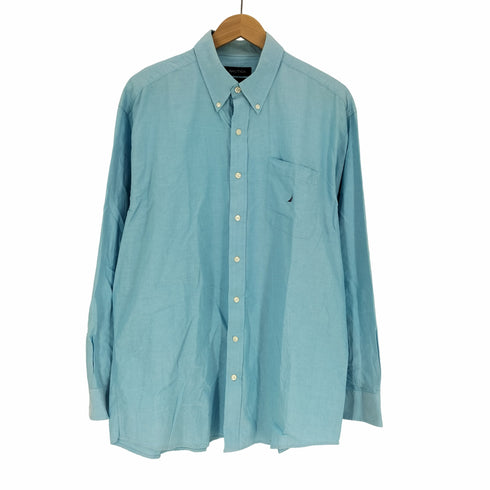 ノーティカ NAUTICA VINTAGE OXFORD ロゴ刺繍 L/S シャツ メンズ 17 34/35