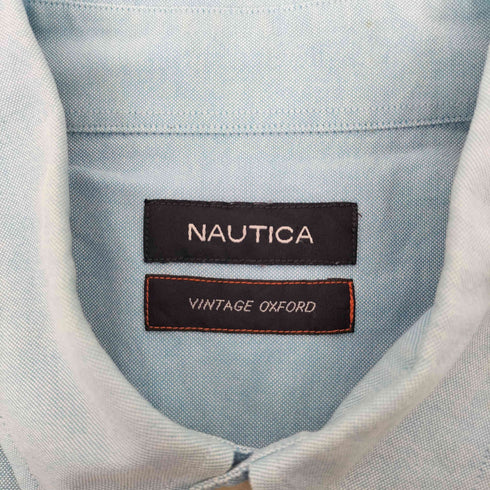 ノーティカ NAUTICA VINTAGE OXFORD ロゴ刺繍 L/S シャツ メンズ 17 34/35