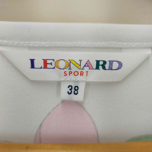 レオナール LEONARD フラワープリント ショートスリーブカットソー レディース DE:38