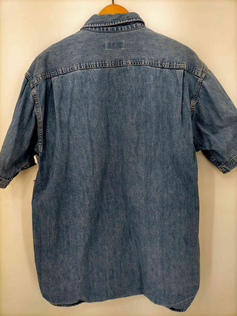 ユニクロ UNIQLO 90s old 紺タグ S/S デニムシャツ メンズ JPN:L