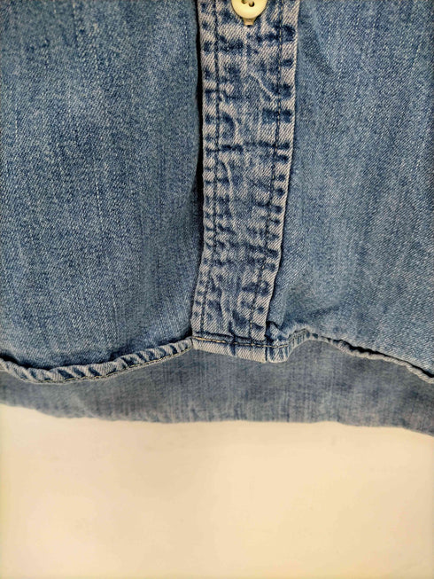 ユニクロ UNIQLO 90s old 紺タグ S/S デニムシャツ メンズ JPN:L