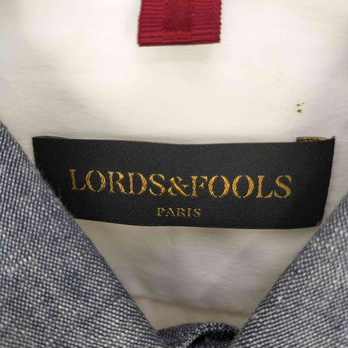 ロードアンドフールズ LORDS & FOOLS 素材切替ウィングカラーシャツ メンズ S