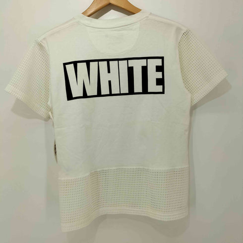 ホワイトマウンテニアリング WHITE MOUNTAINEERING バックプリント メッシュ切替 クルーネックTシャツ メンズ JPN:S