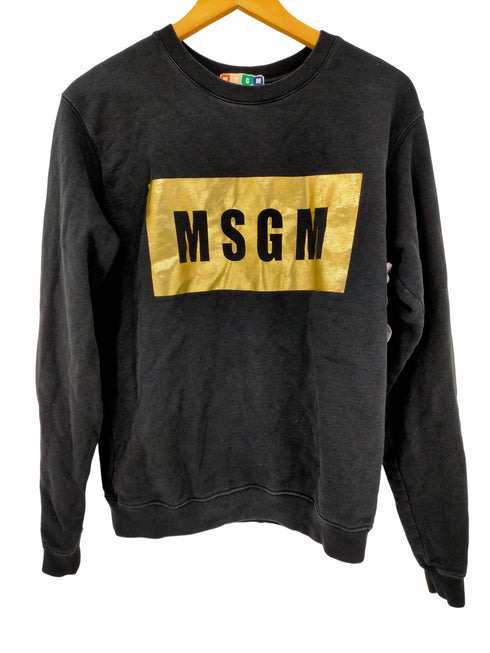 エムエスジーエム MSGM ロゴプリント クルーネック スウェット メンズ import:XS