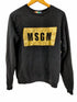 エムエスジーエム MSGM ロゴプリント クルーネック スウェット メンズ import:XS