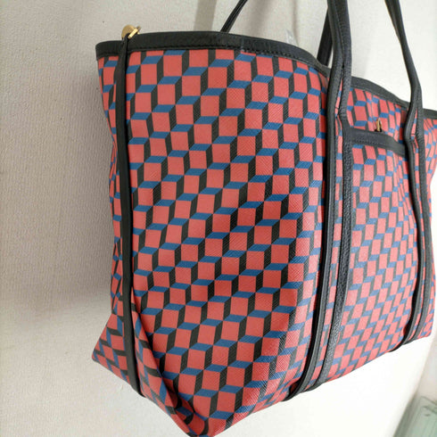 ピエールアルディ PIERRE HARDY Cube-print canvas tote POLY CUBE TOTE 2way総柄トートバッグ レディース