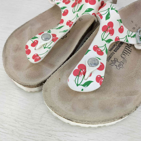 ビルケンシュトック BIRKENSTOCK PAPILLIO GIZEH ギゼ チェリー柄 サンダル レディース JPN:24.5