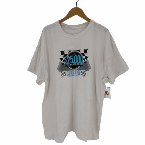 25000 CHALLENGE 企業ロゴプリントTシャツ メンズ