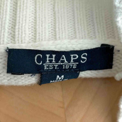 チャップス CHAPS ハイネック コットンニット レディース import:M