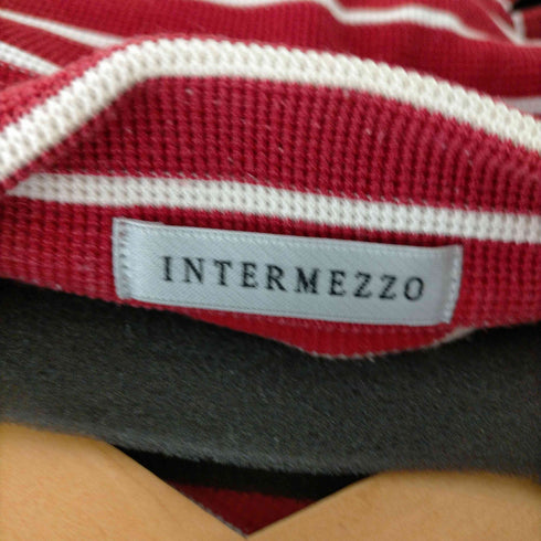 インターメッツォ INTERMEZZO ボーダー柄 ポロシャツ メンズ import:L
