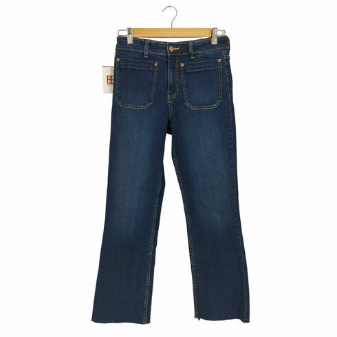 ザラ ZARA ハイライズ ミニフレア デニムパンツ レディース EUR:38