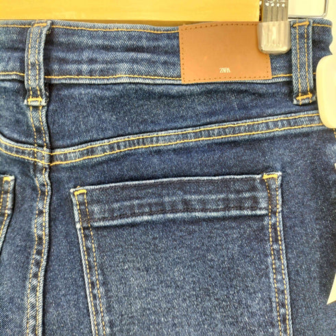 ザラ ZARA ハイライズ ミニフレア デニムパンツ レディース EUR:38