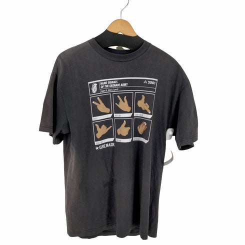 GRENADE 00s ハンドシグナルTシャツ HAND SIGNALS OF THE GRENADE ARMY メンズ import:L