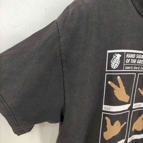 GRENADE 00s ハンドシグナルTシャツ HAND SIGNALS OF THE GRENADE ARMY メンズ import:L