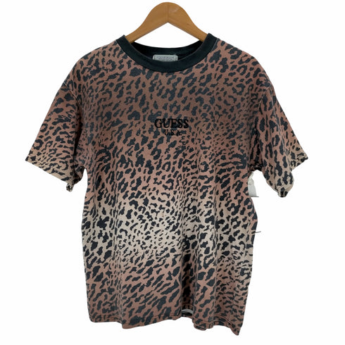 ゲスジーンズ GUESS JEANS レオパード クルーネックTシャツ メンズ JPN:S