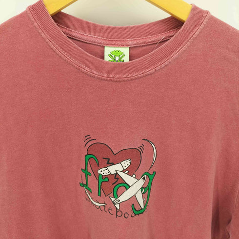 フロッグスケートボーズ frog skateboards ロゴ プリント クルーネック L/S Tシャツ メンズ JPN:XL