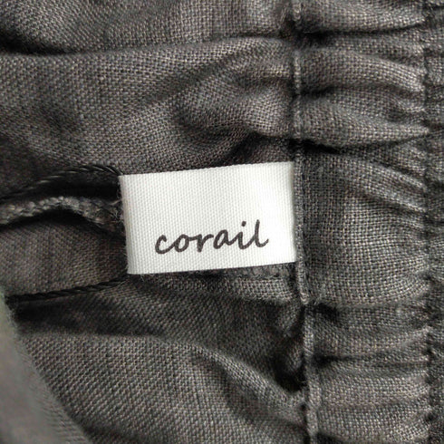 コライユ corail リネン イージー タックワイドパンツ レディース FREE