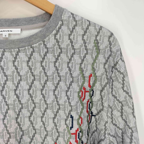カルヴェン CARVEN 総柄 刺繍 スウェット メンズ S