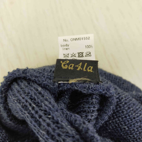 カシラ CA4LA リネンキャップ つば付きリネンニット レディース ONE SIZE