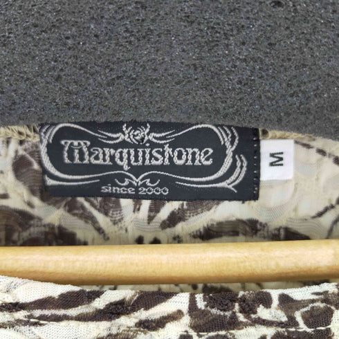 MARQUISTONE 総柄プリントシアーL/Sトップス セカンドスキン メンズ JPN:M