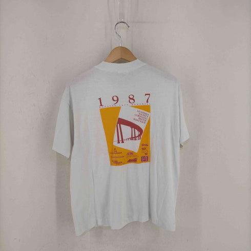 ヘフト HEF-T USA製 企業ロゴ メモリアルTシャツ メンズ import:L
