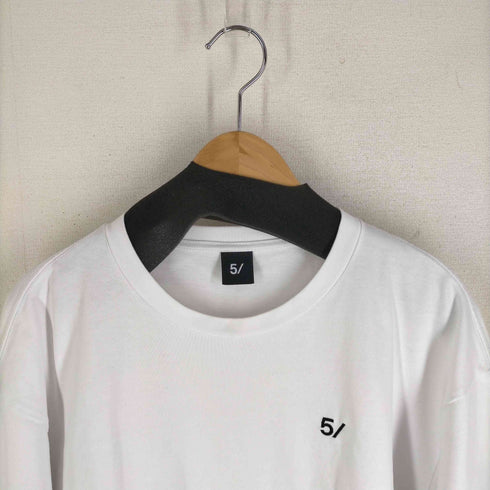 5351POUR LES HOMMES 5/ アイコン Tシャツ ヘビーオンス ロゴ刺繍 クルーネックTシャツ メンズ 3XL