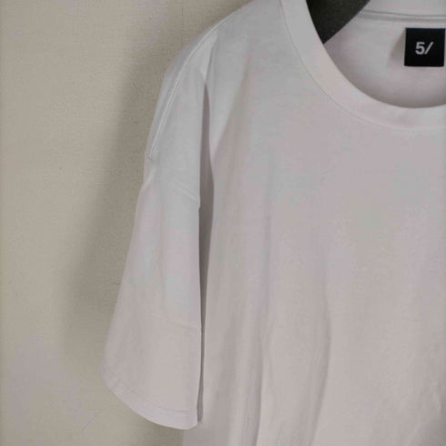 5351POUR LES HOMMES 5/ アイコン Tシャツ ヘビーオンス ロゴ刺繍 クルーネックTシャツ メンズ 3XL