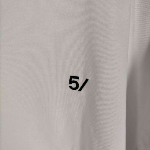 5351POUR LES HOMMES 5/ アイコン Tシャツ ヘビーオンス ロゴ刺繍 クルーネックTシャツ メンズ 3XL
