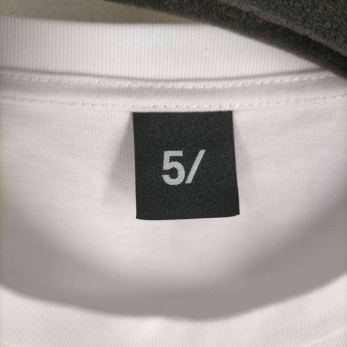 5351POUR LES HOMMES 5/ アイコン Tシャツ ヘビーオンス ロゴ刺繍 クルーネックTシャツ メンズ 3XL