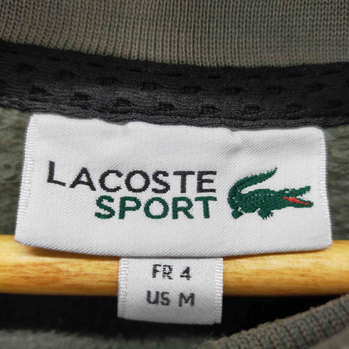 ラコステスポーツ LACOSTE SPORT ロゴ切替 クルーネックスウェット メンズ import:M