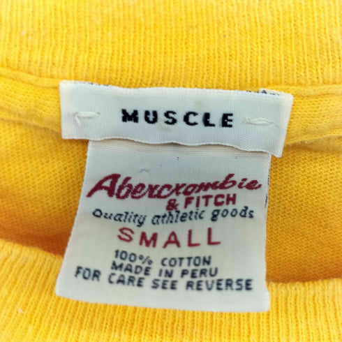 アバクロンビーアンドフィッチ Abercrombie & Fitch 80s MUSCLE シングルステッチ 両面プリント Tシャツ メンズ JPN:S