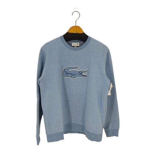 ラコステ LACOSTE ワニロゴステッチダブルフェイススクルーネックスウェット メンズ import:M