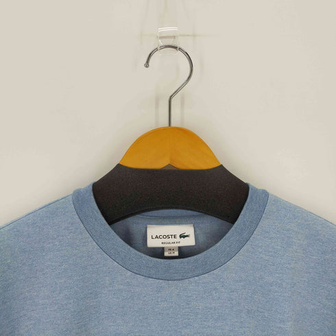 ラコステ LACOSTE ワニロゴステッチダブルフェイススクルーネックスウェット メンズ import:M