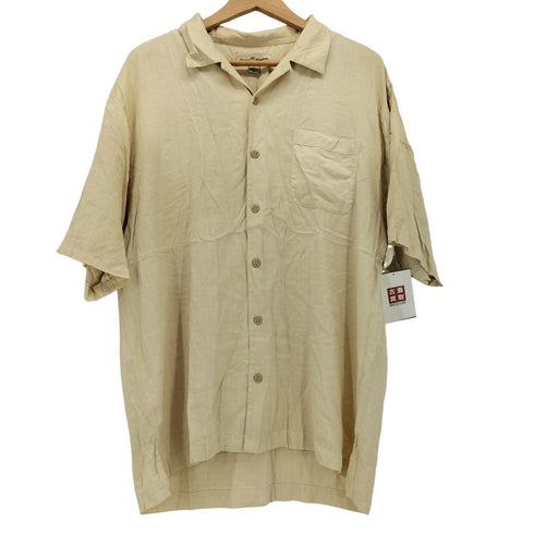 トミーバハマ Tommy Bahama 90s~00s シルク100% オープンカラー 開襟 半袖シャツ メンズ JPN:XL