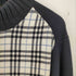 バーバリーブラックレーベル BURBERRY BLACK LABEL コットンアクリル ドライバーズニット ジップニット メンズ JPN:2