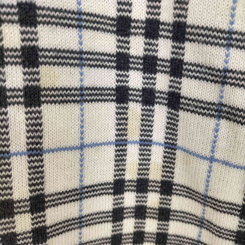 バーバリーブラックレーベル BURBERRY BLACK LABEL コットンアクリル ドライバーズニット ジップニット メンズ JPN:2