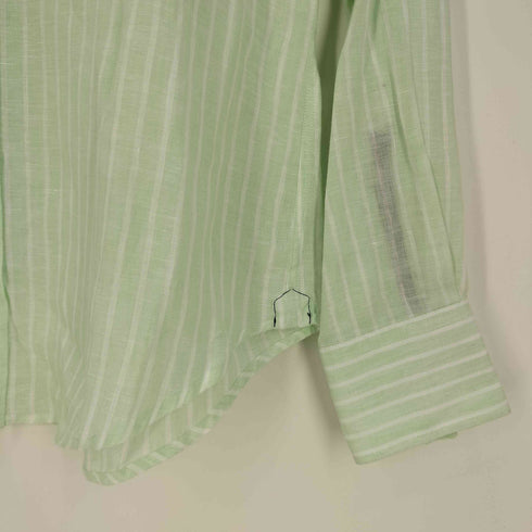 ブルネロ クチネリ Brunello Cucinelli ストライプロングスリーブシャツ メンズ