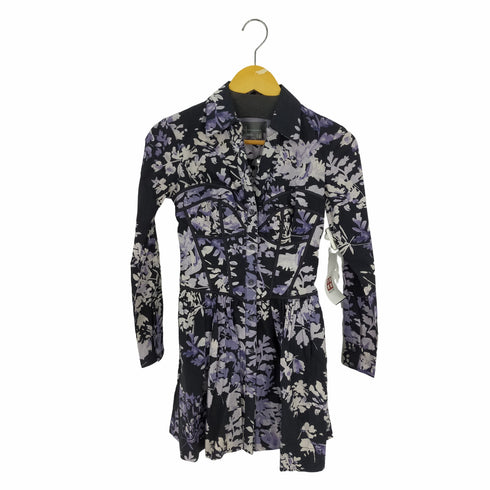 ANTHROPOLOGIE フラワープリント総柄シャツワンピース レディース 2P